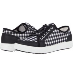 TRAQ by‎ Alegria Z2363* Womens Black Gingham Sneaq Sneakers Size EU 39 US 8.5 M